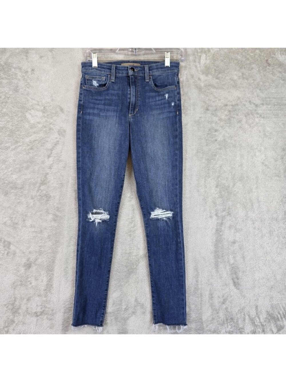 Joe's Jeans Jeans Womens 27 Blue Med Wash High Rise Skinny Distressed Stretch